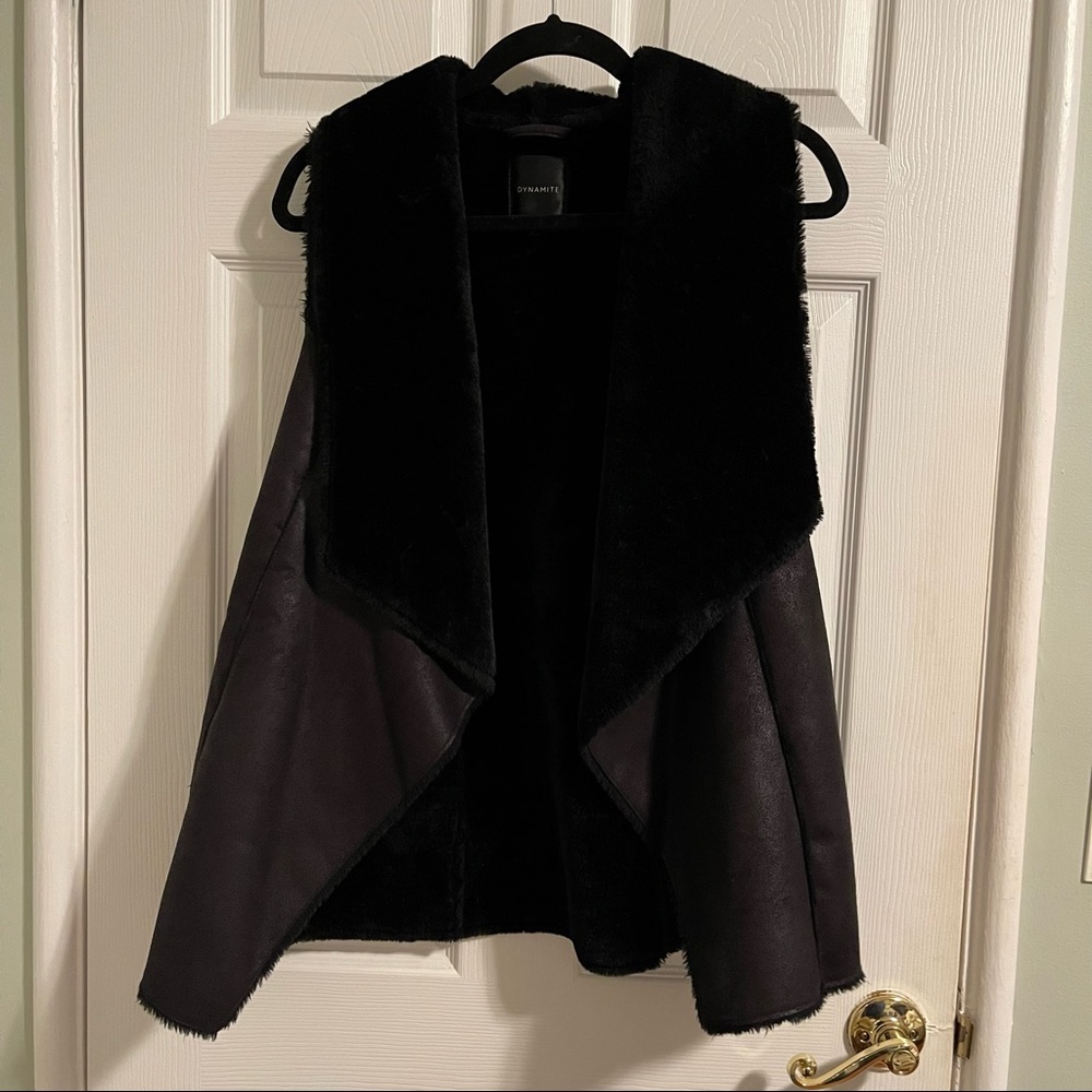 Dynamite faux fur vest - worn a few times!